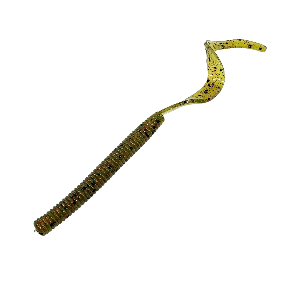 캣츠크로우 컬리테일 C테일 배스웜 광어 선상 캐스팅 026 워터멜론 레드, 10cm(4인치) - 상세 이미지 2