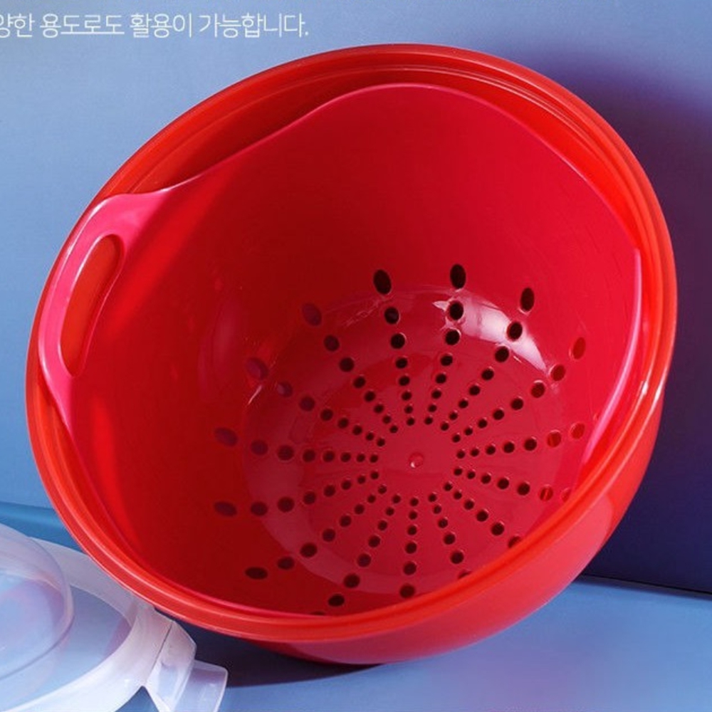 수박통 6L 9L 수박보관용기 샐러드 과일통 - 상세 이미지 2