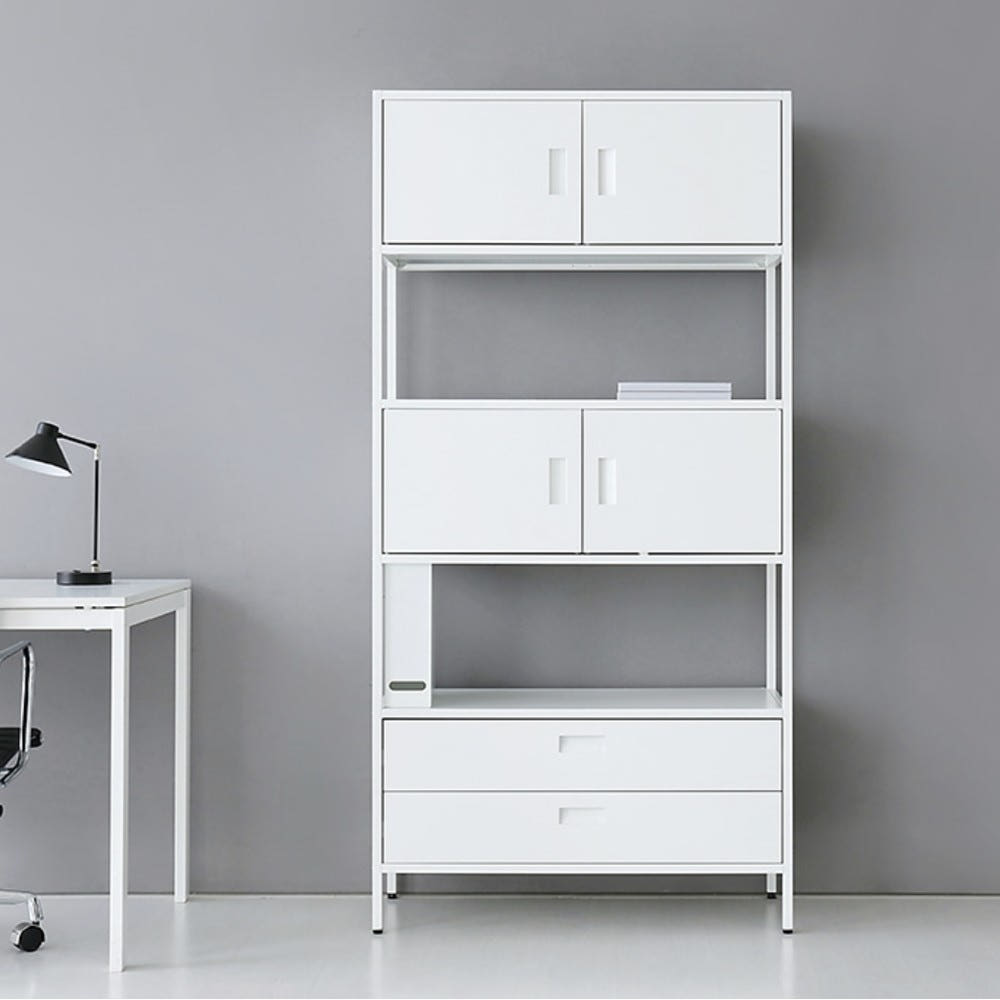 SHELVY 선반수납장 90180 900X400X1800MM, 4단, 그레이 4833.6478 - 상세 이미지 2