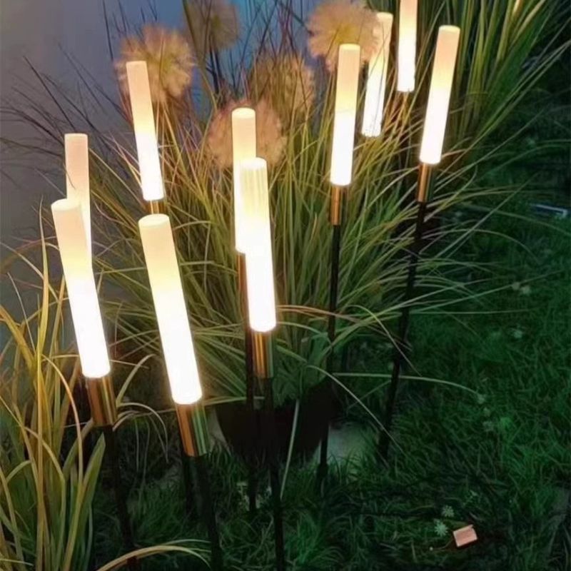 갈대조명 야외 LED 마당 정원 방수 갈대등 램프 스테인리스봉 60cm아크릴 샌딩봉 10cm - 상세 이미지 4