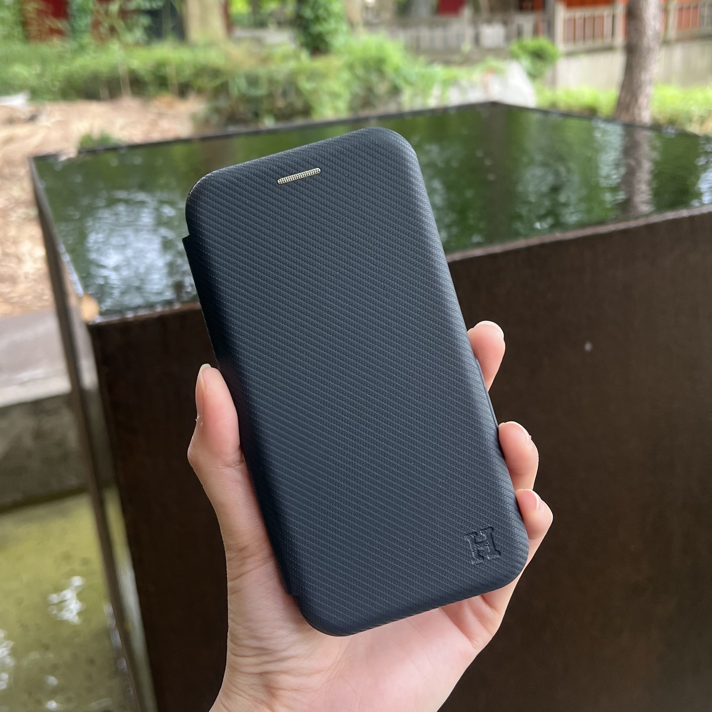 카드 케이스 2장 수납 범퍼 하드 슬림 지갑 그레이, 갤럭시S24 FE