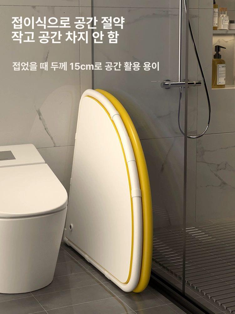 간이욕조 모퉁이 코너 목욕 찜질 접이식 1인 홀로 가정용 프리미엄 그라데이션 퍼플 5개수납백 - 상세 이미지 4