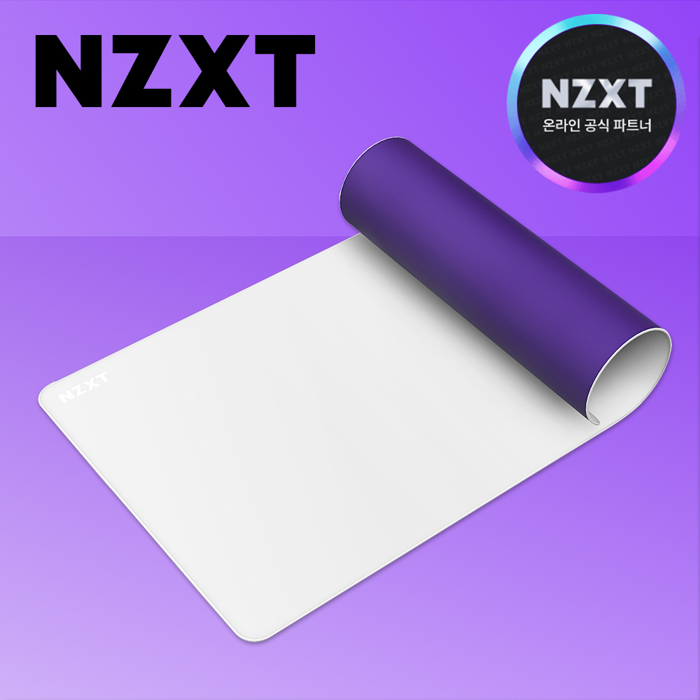 [국내정발] NZXT ZONE 게이밍 마우스패드 화이트, XL 장패드