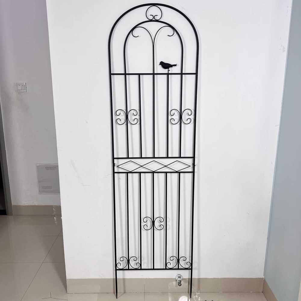 장미 넝쿨지지대 담장 울타리 가든 식물 덩굴 화단 블랙 5칸 180x50cm - 상세 이미지 5