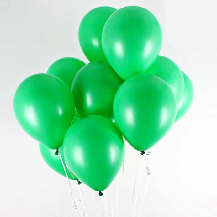 대용량라운드풍선 초록색고무풍선 100개입 그린 생일파티룸데코소품 - 상품 이미지