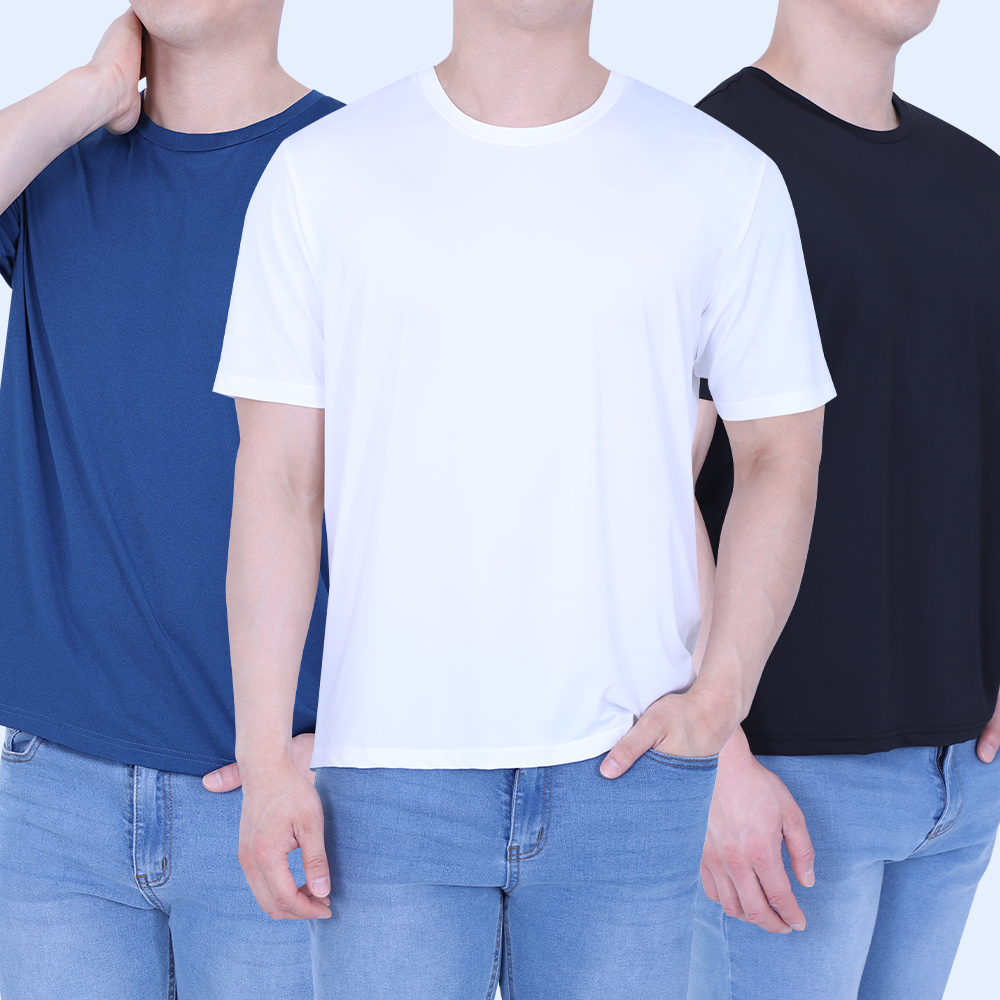 쿨맥스 티셔츠 아웃도어반팔 땀흡수 작업복 반팔티 아이스 빅사이즈 - 상품 이미지