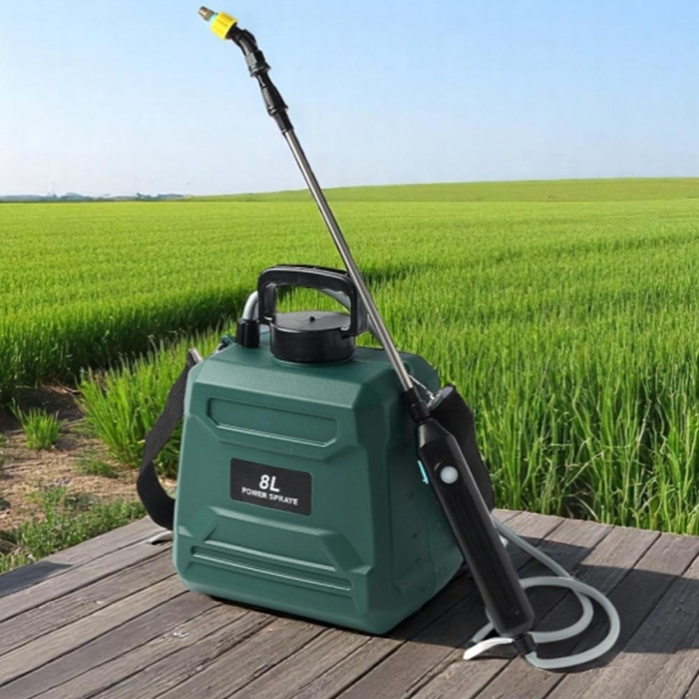 원예용 동력분무기 자동 농약살수기 잡초제거 전동농약분무기 8L