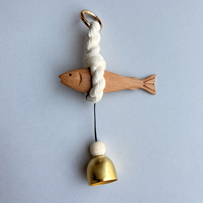 액막이 명태 북어 명주실 도어벨 10cm 풍경종 현관종