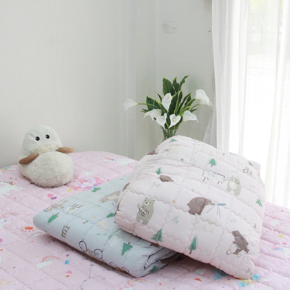 어린이 모달100 누빔 침대 매트리스 커버 6종, 키즈베어 SS