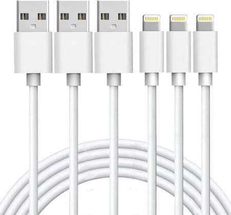 [해외]정품 MFi 인증 제품 iPhone 충전케이블 Lightning 2M 3세트 충전기 빠른및초내구성 14 13 13mini pro