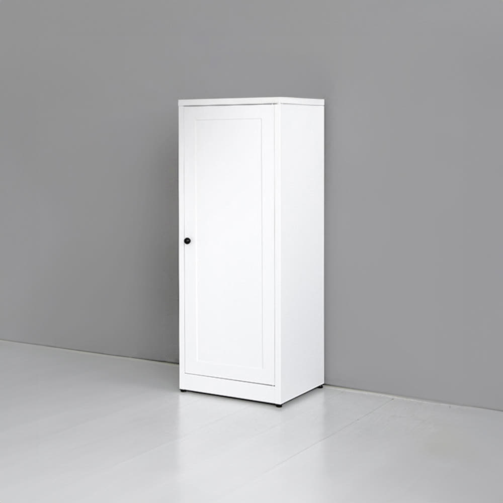 MKB 빈티지캐비넷 세로중1문 일반형 화이트 425x350x1080mm, 1단, 화이트 8967.4399 - 메인 이미지