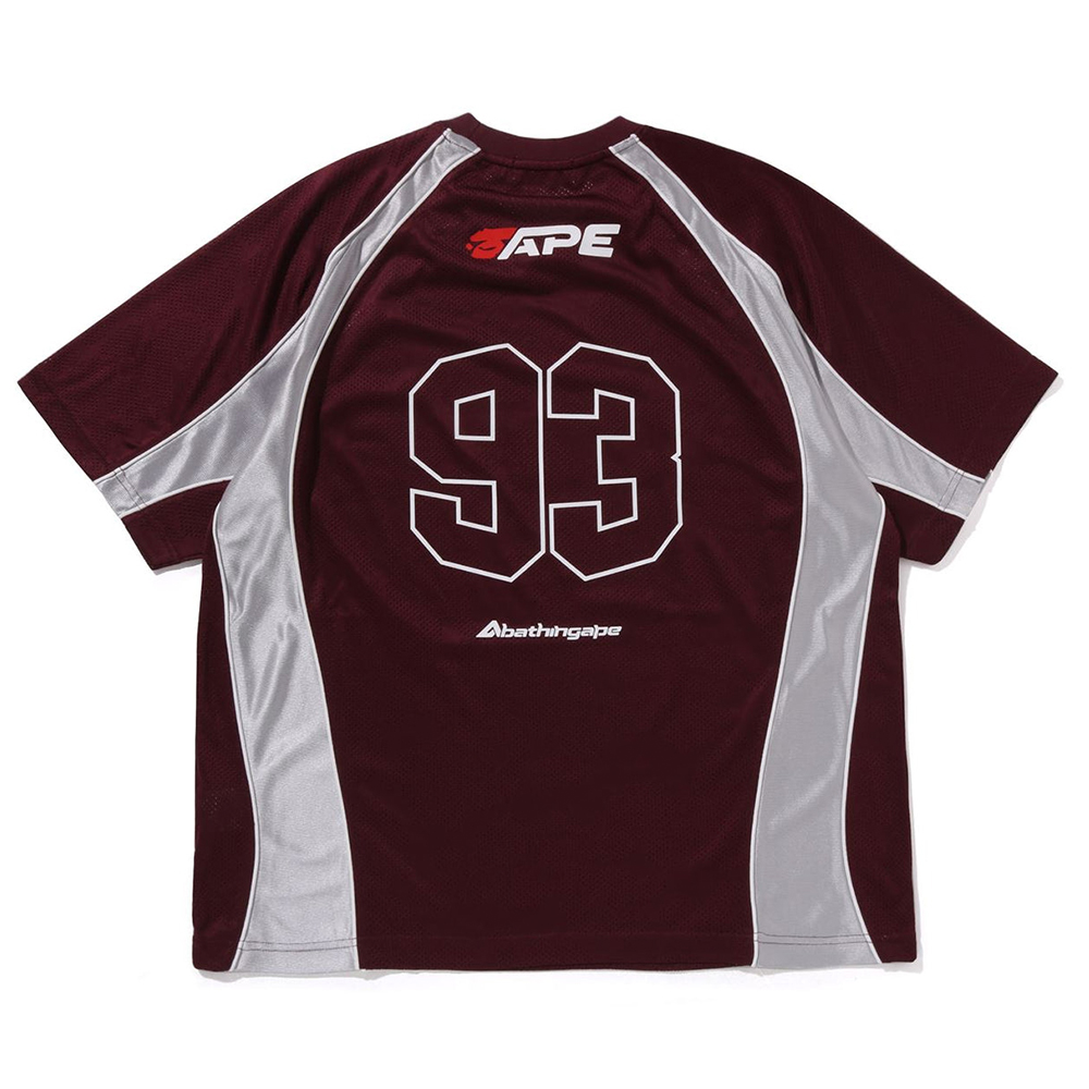 베이프 반팔티 SOLID CAMO JACQUARD MULTILOGO RELAXED FIT FOOTBALL JERSEY 1L30-109-312 이미지 6