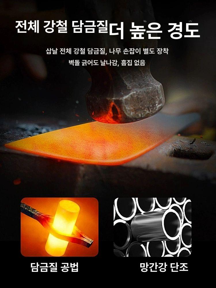 눈삽 제빙삽 제설장비 대형 소형 야외 동계 제설삽 우수한 회화목 손잡이 1.2미터 - 상세 이미지 2