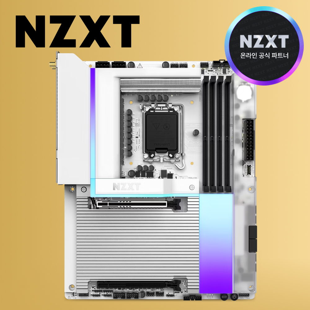 [국내정발] NZXT N9 Z890 메인보드 화이트 - 상품 이미지