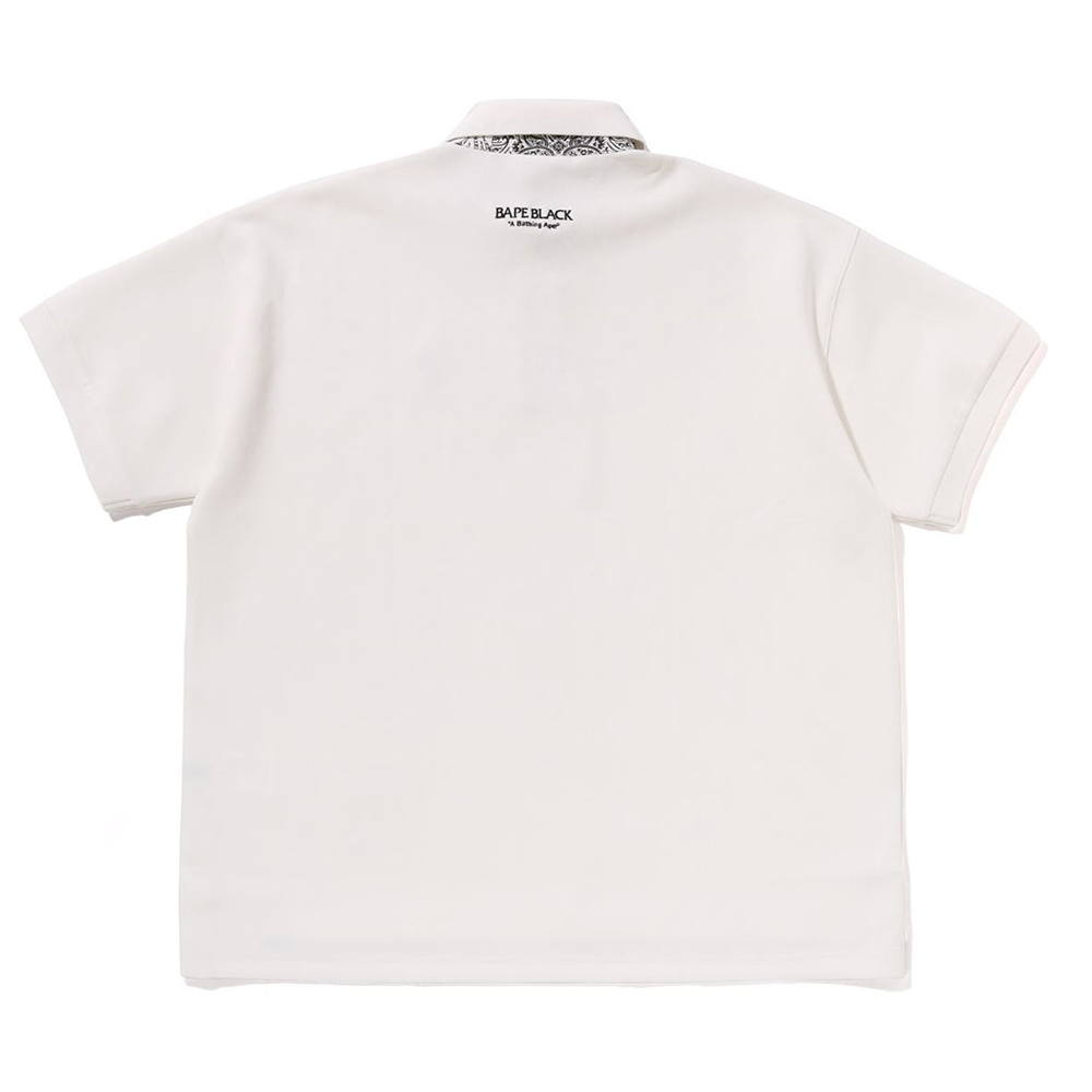 베이프 반팔티 BLACK PAISLEY PLACKET POLO SHIRT 1L30-112-305 - 상세 이미지 2