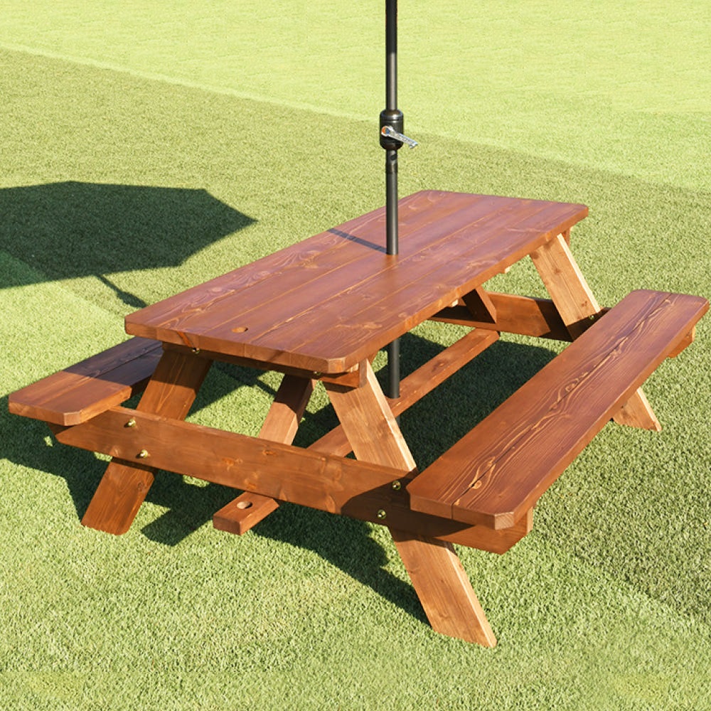 야외테이블세트 정원 편의점테라스 야외용테이블 파라솔별도 4인월넛