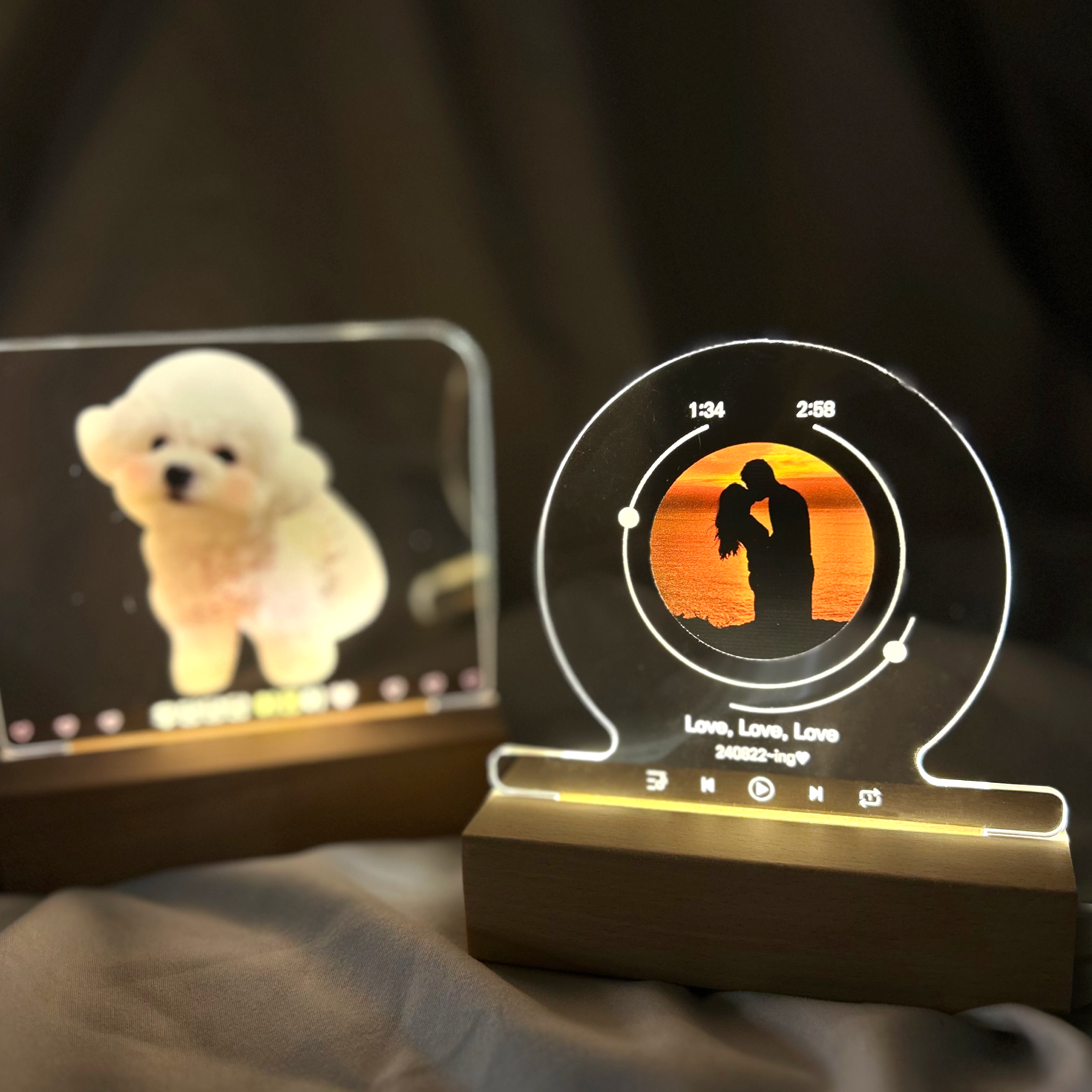 포토 커스텀 아크릴 인스타 무드등 제작 기념일 감성 집들이선물 커플 사진