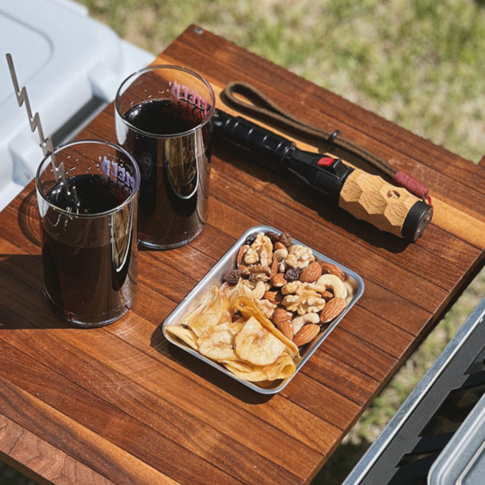 키녹스 스텐 하프스택 사각접시 4종 세트 캠핑 백패킹 그릇