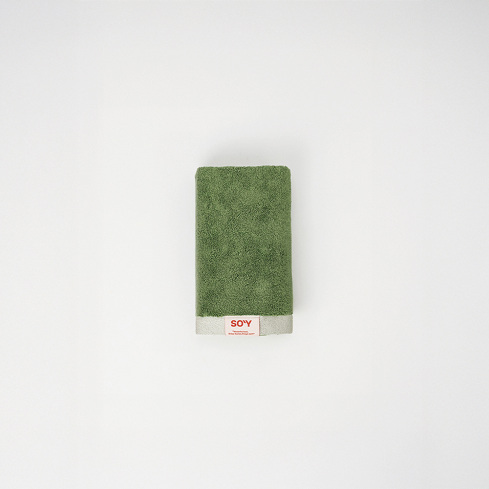 소이워크샵 데이즈컬렉션 호텔 수건 40수 모달 고중량 고밀도 220g, 올리브가든, 1장