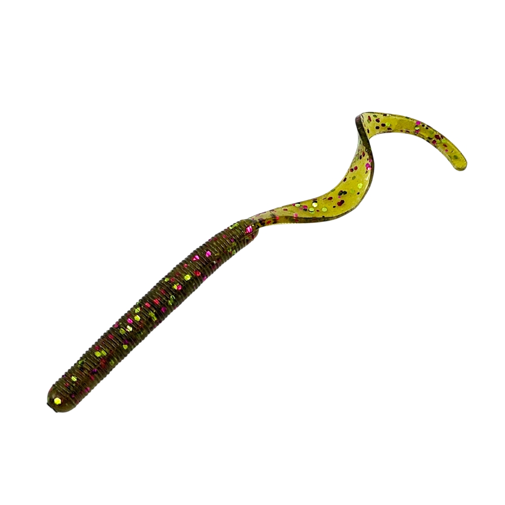 캣츠크로우 컬리테일 C테일 배스웜 광어 선상 캐스팅 034 워터멜론 믹스, 10cm(4인치) - 상세 이미지 2