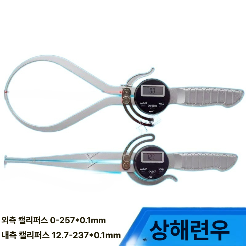내경 측정기 외경 디지털 캘리퍼 도구 외부 만목 이중 굽힘 다이얼 0-10 - 상세 이미지 2