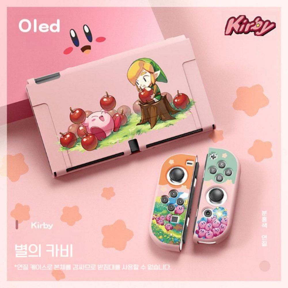 닌텐도 스위치2 케이스 소프트 쉘 TPU 분할 조이콘 보호 커버 별의커비 - 상세 이미지 3