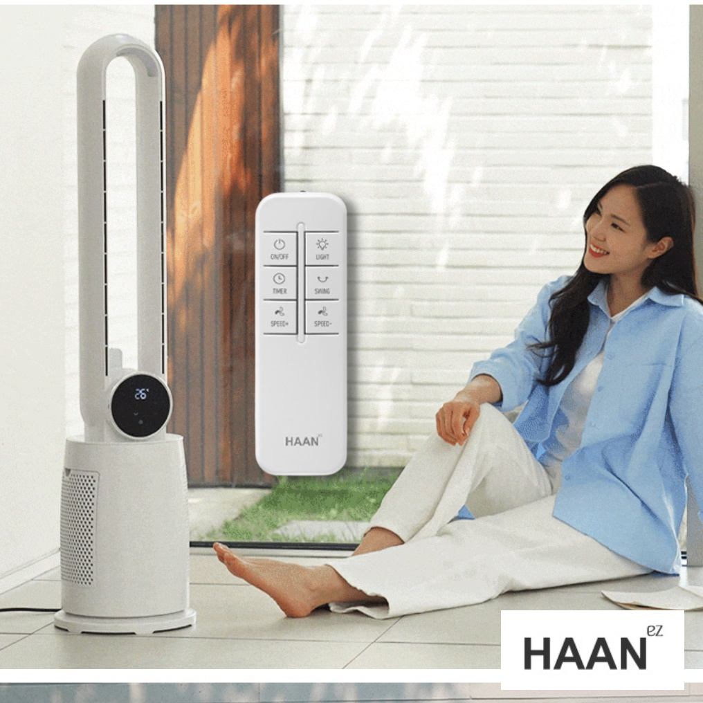 저소음 세로 타워형 선풍기 일자 일자형 선풍기 조용한 타워선풍기 - 메인 이미지