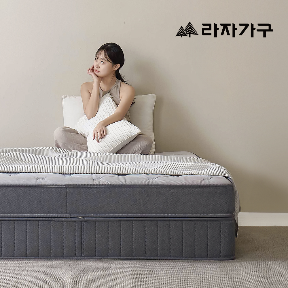 라자가구 온쉼 일체형 투매트리스 미니본넬 퀸 (미디엄) 37cm Q