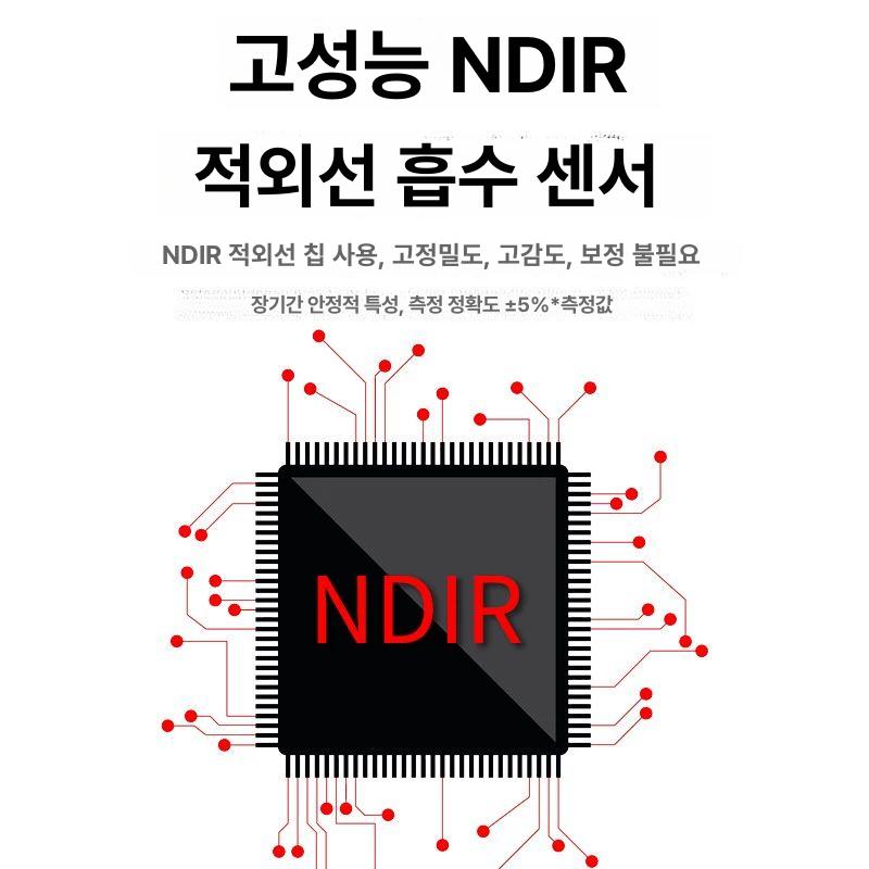 디지털 온습도계 고정밀 측정기 디스플레이 센서 산업용 스크린 LX975T 이산화탄소 측정기 - 상세 이미지 2