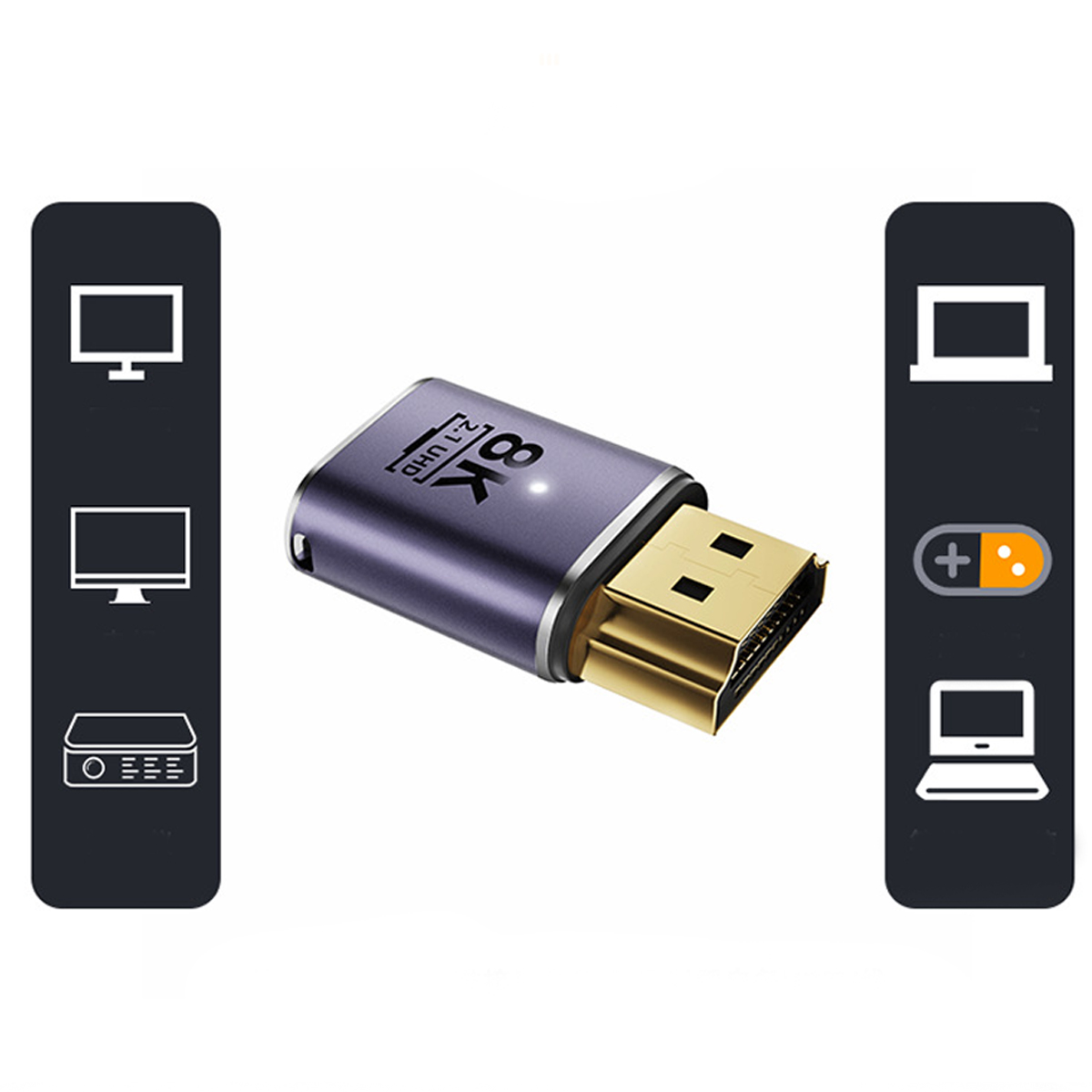 HDMI 미러링 젠더 방향 전환 암수 모니터 90도 01 - 상세 이미지 2