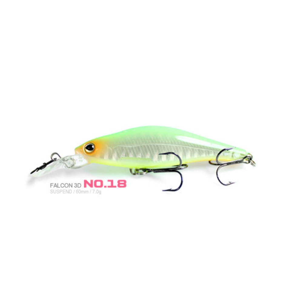 캣츠크로우 팔콘 3D 60SP 서스펜딩 쏘가리 미노우 18, 7g - 상세 이미지 3