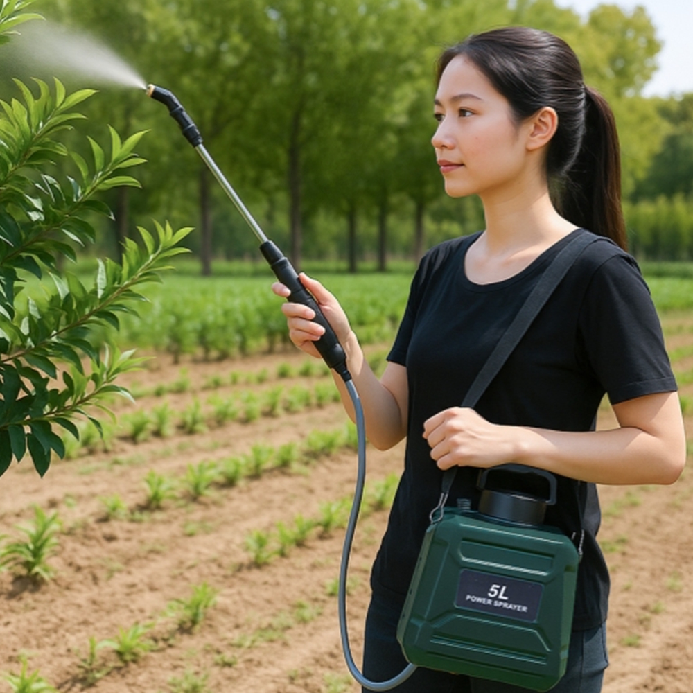 자동 농약살수기 충전식 살수 방역기 동력분무기 원예 작물 5L