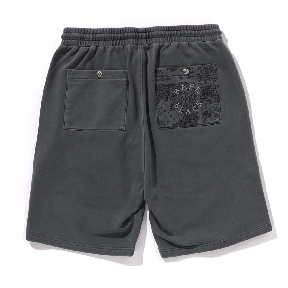 베이프 반바지 BLACK SWEAT SHORTS 1L30-153-333 - 상세 이미지 4