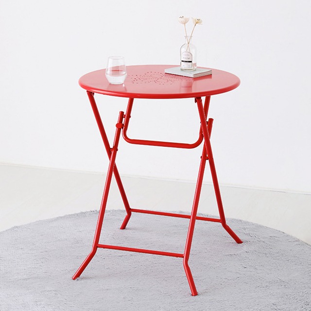 FLOWERPUNCH 접이식테이블 600x730mm, 레드 8995.1668