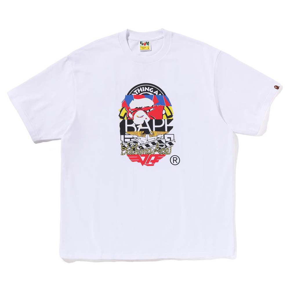 베이프 반팔티 MULTI LOGO APE HEAD RELAXED FIT TEE 1L30-110-332 - 상품 이미지