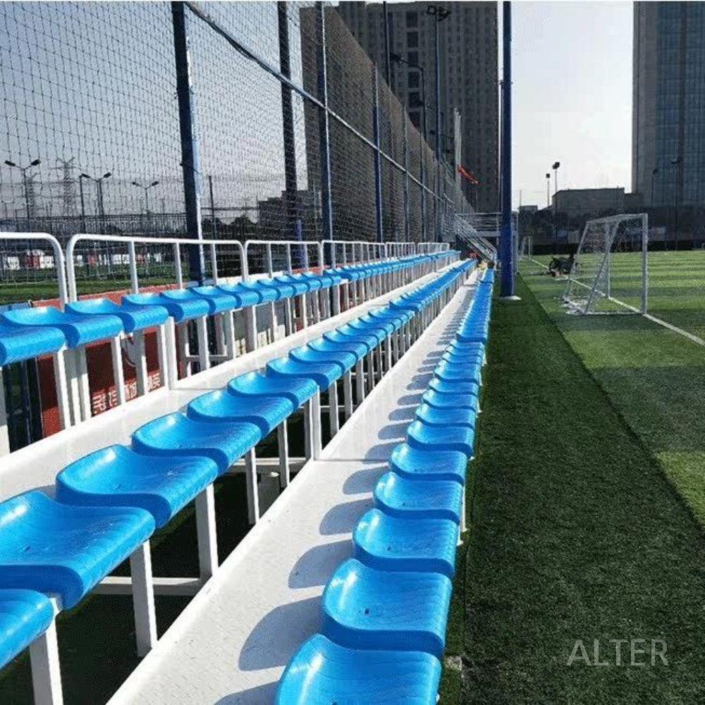 이동식 관람석 단차 의자 경기장 스텐드 바퀴 시트 10석 3m 2열 - 상세 이미지 4
