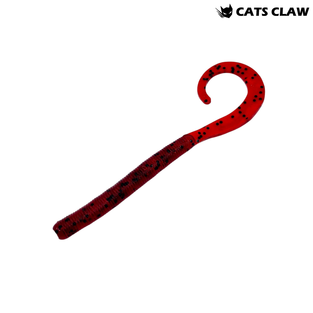 캣츠크로우 컬리테일 C테일 배스웜 광어 선상 캐스팅 023 체리 씨드, 10cm(4인치) - 메인 이미지