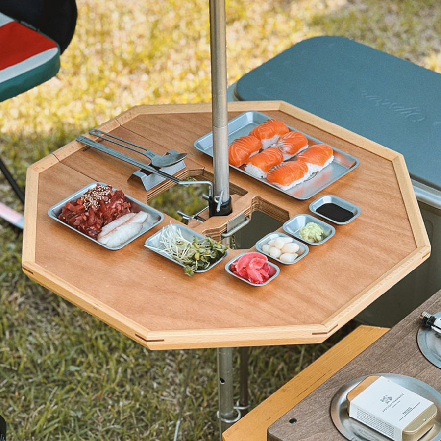 키녹스 하프 스택 사각 접시 4P 세트 반합 백패킹 그릇