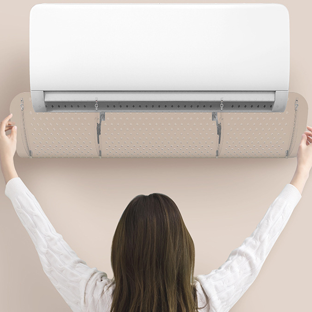 투명형 벽걸이 에어컨 바람막이 가드 가림막 무타공 무풍 윈드바이저 날개 가리개