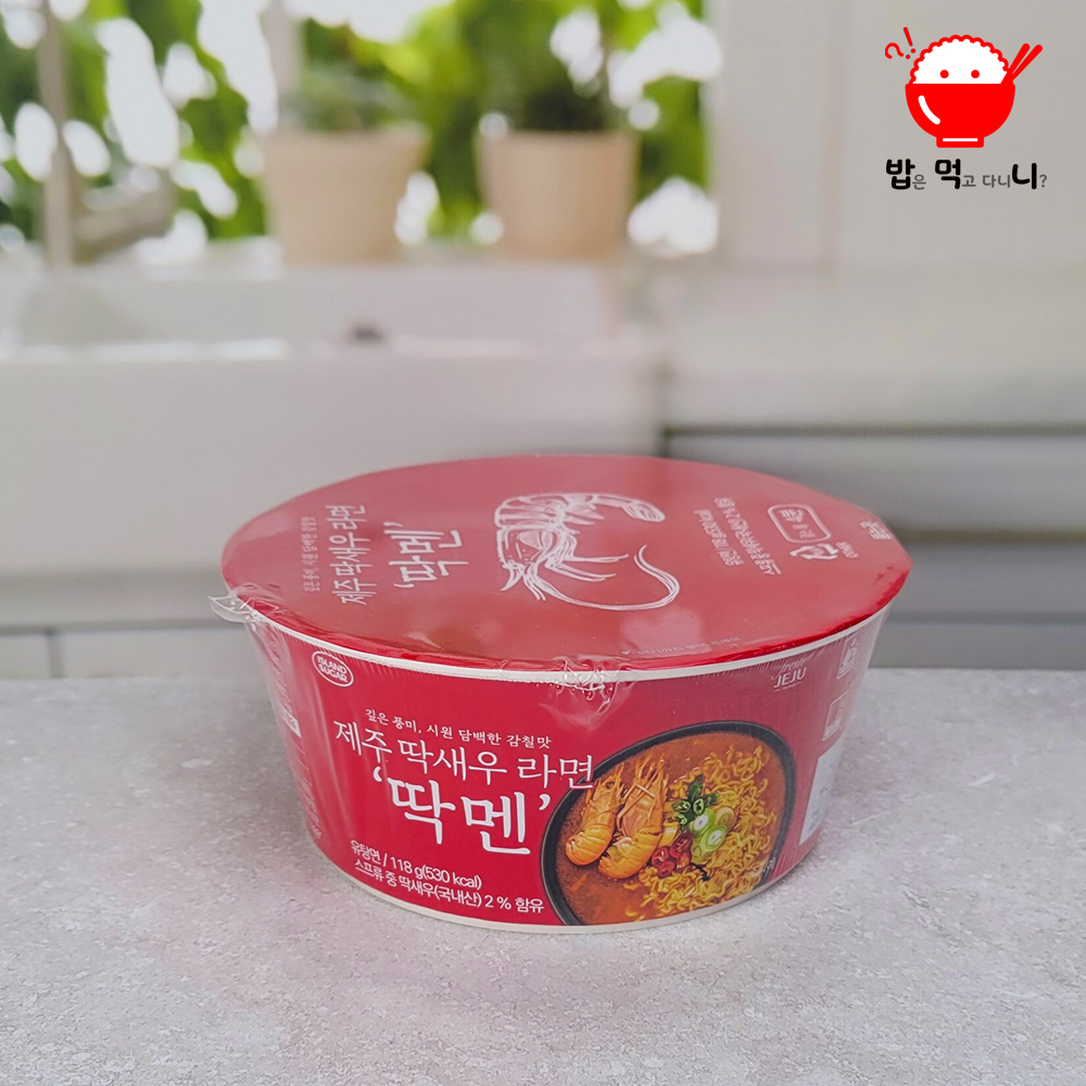 제주 딱새우 흑돼지 돗멘 딱멘 컵라면 12개입 기념품 여행선물 - 상세 이미지 4