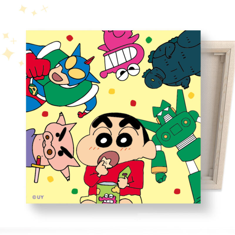 짱구 보석비즈 십자수 캔버스형 25x25cm 짱구와 장난감친구들 - 상품 이미지