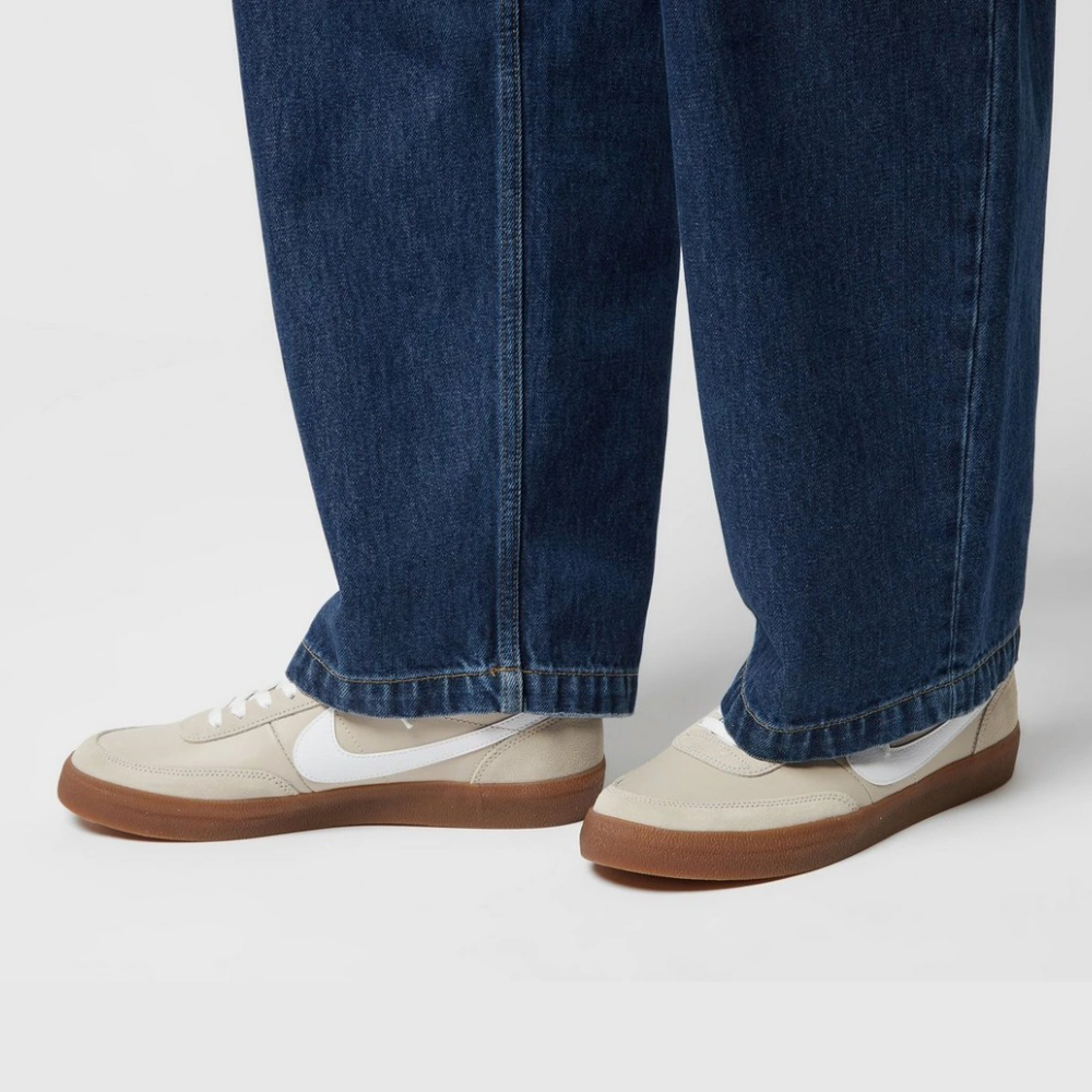 나이키 킬샷 2 레더 독일군 남자 스니커즈 크림 화이트, 260