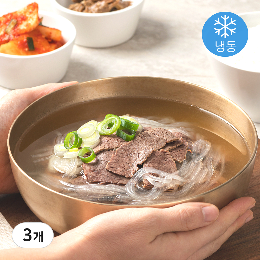 뼈없는갈비탕 고기많은 순살 한우 갈비탕 3인분 1.1kg 3개