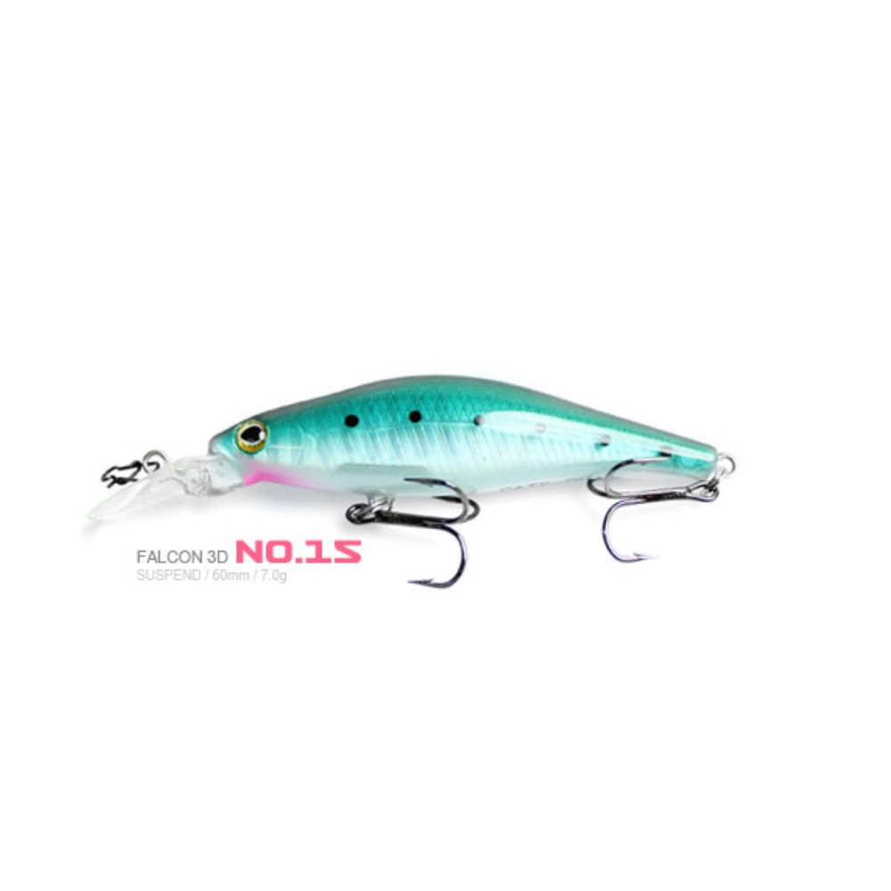 캣츠크로우 팔콘 3D 60SP 서스펜딩 쏘가리 미노우 15, 7g - 상세 이미지 3