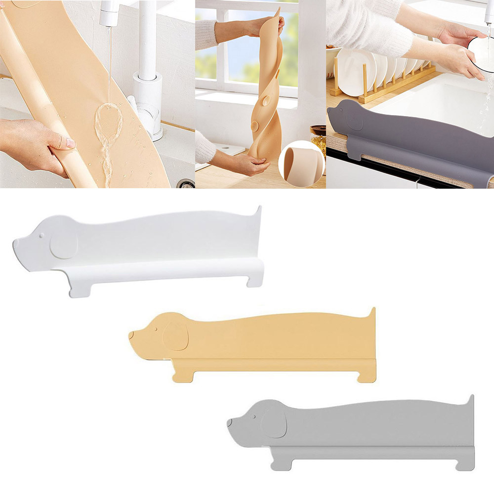 싱크대 설거지 물막이 간편 탈부착 주방 실리콘 가림막