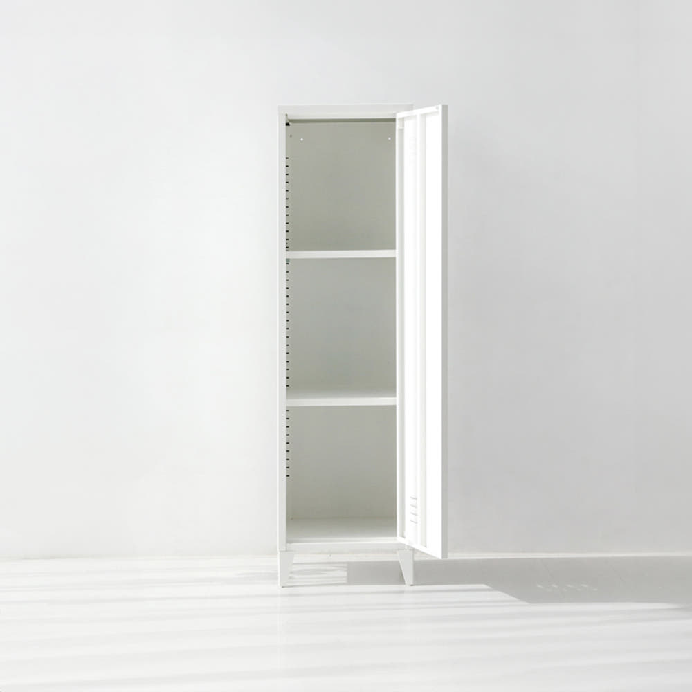 MKB 앤틱캐비넷 세로중 1문 수납장 385x400x138mm, 3단, 화이트 6125.6858 - 상세 이미지 5