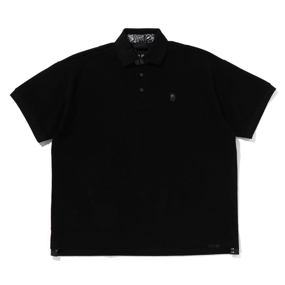 베이프 반팔티 BLACK PAISLEY PLACKET POLO SHIRT 1L30-112-305 - 상세 이미지 3