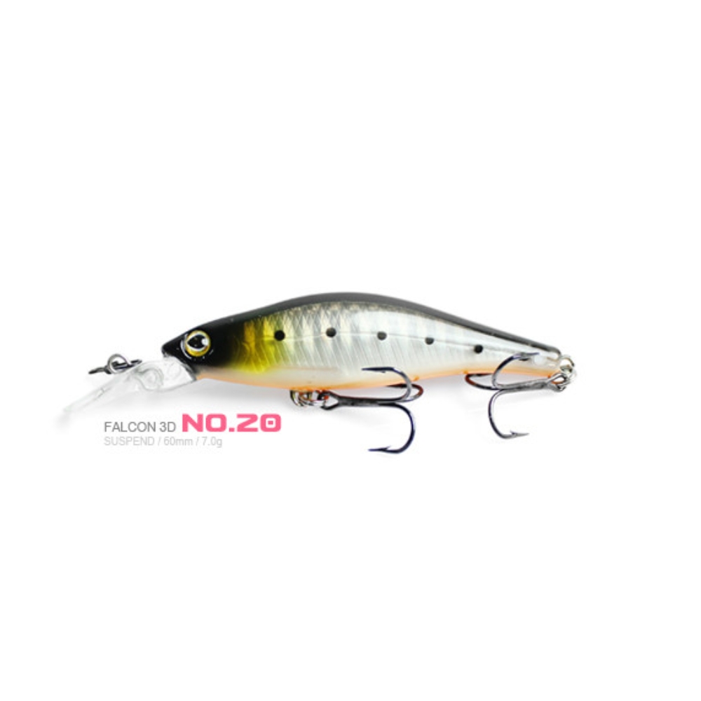 캣츠크로우 팔콘 3D 60SP 서스펜딩 쏘가리 미노우 20, 7g - 상세 이미지 3