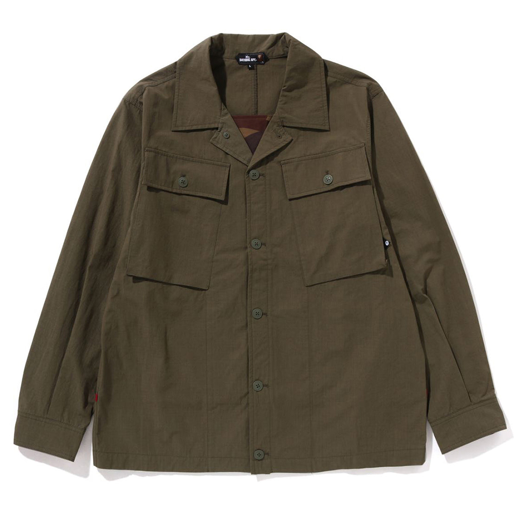 베이프 셔츠 MILITARY HEAVY SHIRT 7L30-131-306 - 메인 이미지