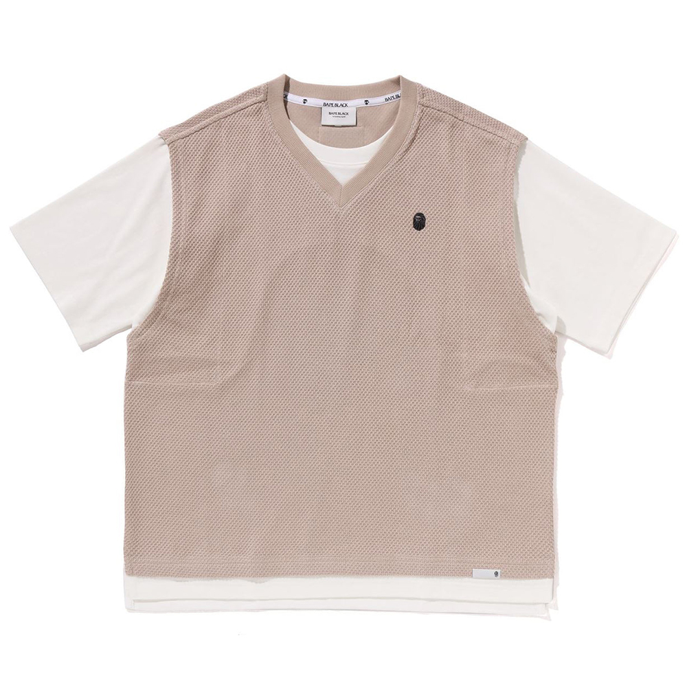 베이프 반팔티 BAPE BLACK HYBRID TEE 1L30-109-319 - 상품 이미지